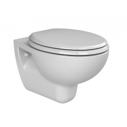 Λεκάνη Κρεμαστή Cerastyle Lila 018400-w με Κάλυμμα Soft Close Πορσελάνης Λευκή 